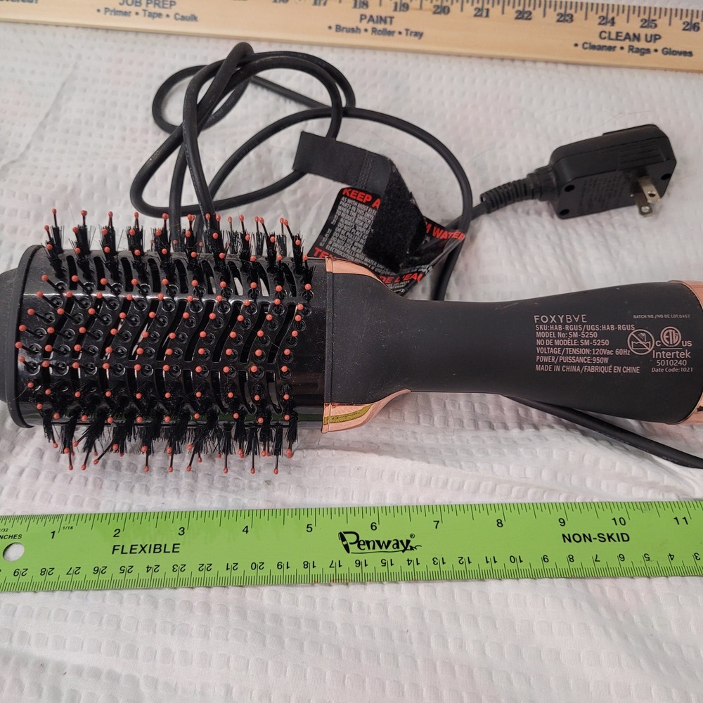 FoxyBae‎ Rose Gold Blowout Dryer Brush Black SM-5250 950W Professional Styler - Picture 3 of 5